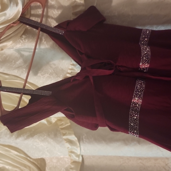 once worn bridesmaid dress wine color - Picture 3 of 3